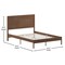 Flash Furniture Brown Queen Wooden Platform Bed with Headboard MG-09003QB-Q-BRN-GG - alternate 9